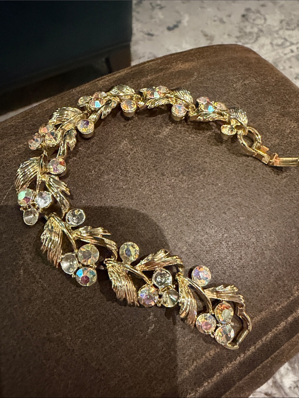 Vtg Lisner Rhinestone Bracelet-read description